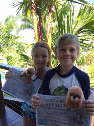 Amy & Jack fundraising for Orangutan Appeal UK