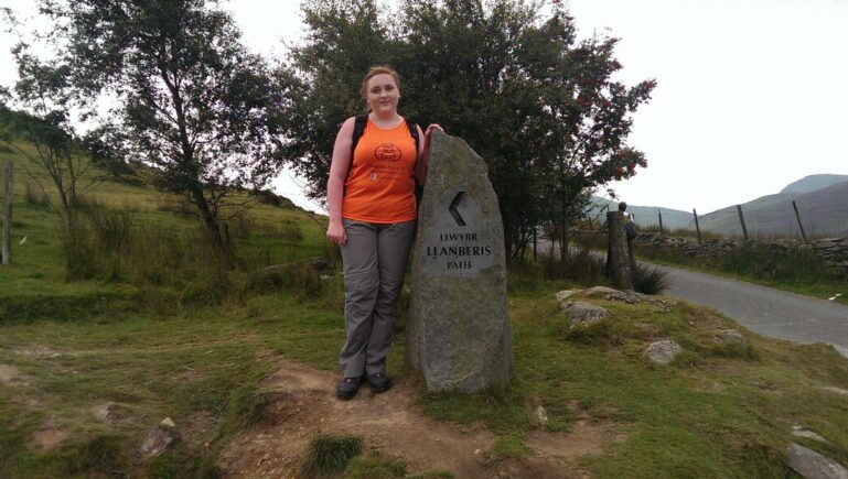 Holly Tucker's Snowdon climb for Orangutan Appeal UK