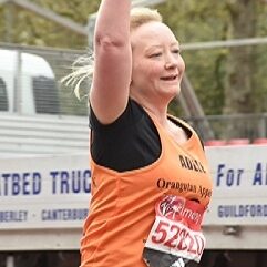 Adele Grange at the London Marathon