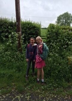 Lucia & Cerys 'Orangathon' sponsored walk for Orangutan Appeal UK