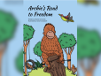 Archie's Road to Freedom cover of the book shows an illustration of an orangutan smiling in a rainforest.