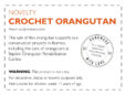 Crochet Orangutan 1