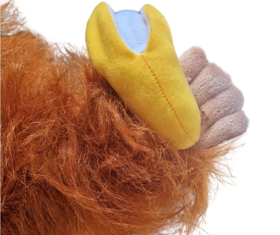 Orangutan velcro puppet hand and banana