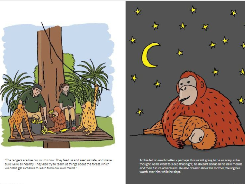 Archie's Road to Freedom inside art.