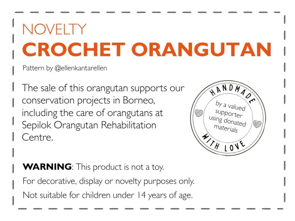 Crochet Orangutan 1