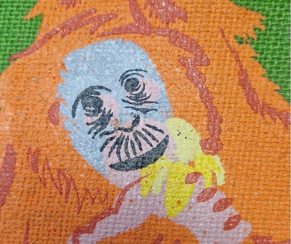 Jute bag close up