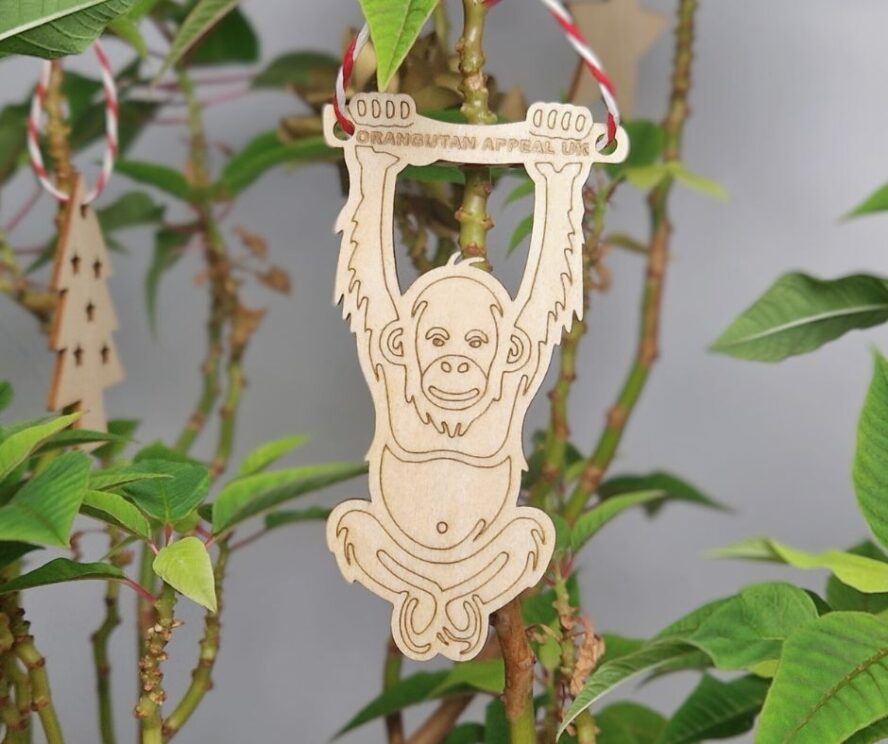 Orangutan hanging decoration